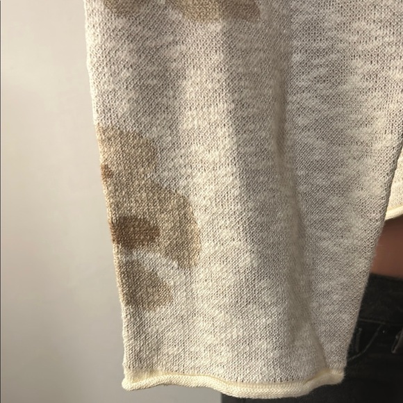 Promesa Floral-Pattern Crop Knit Sweater Long Sleeve Size Small - Picture 7 of 16